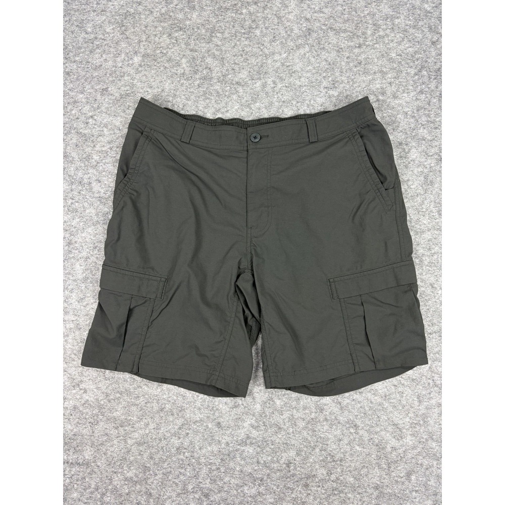 REI Co-op Sahara Cargo Shorts Men's 38 DWR Stretch Nylon UPF 50+ Gray Hiking